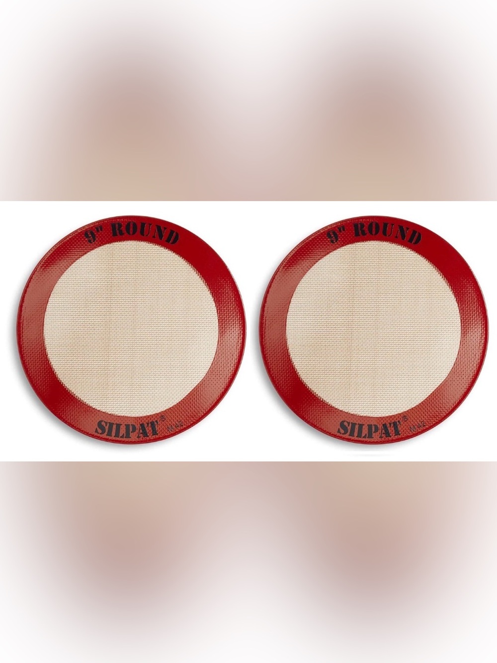 (2 pack) Silpat The OriginalRound Cake Liner Non-Stick Silicone Baking Mat, 9"